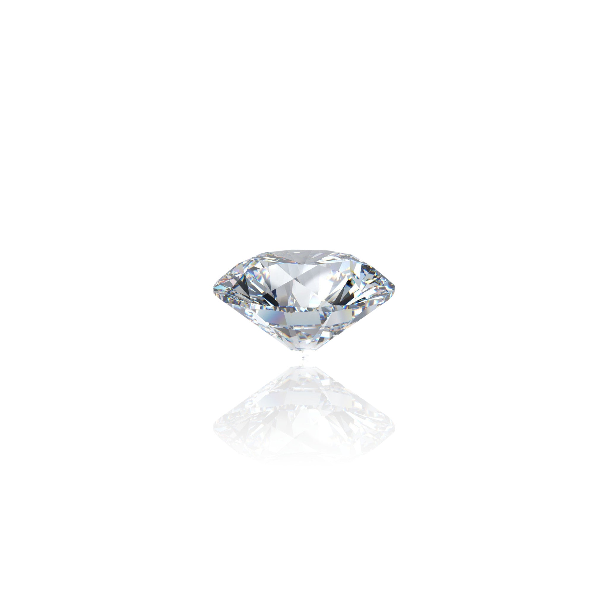 loser Labordiamant Labgrowndiamond 0,5ct Karat Halbkaräter Seitenansicht