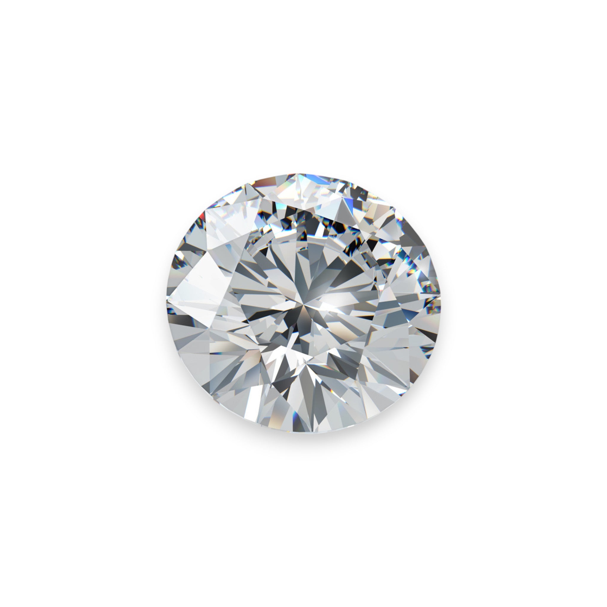 loser Labordiamant Labgrowndiamond 2,5ct Karat Draufsicht